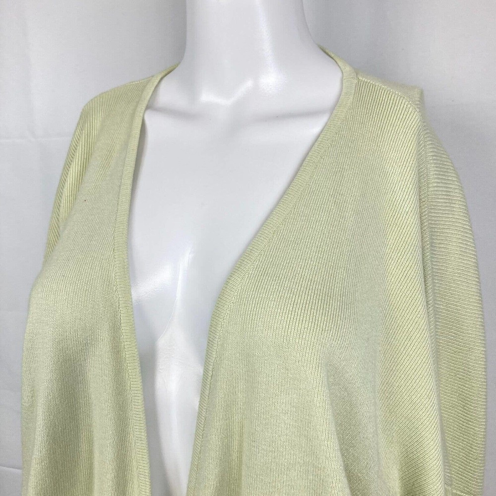 Urban Outfitters Sweater Womens Sz XS Pullover Sage‎ Green Deep V Neck Wrap - Picture 2 of 9
